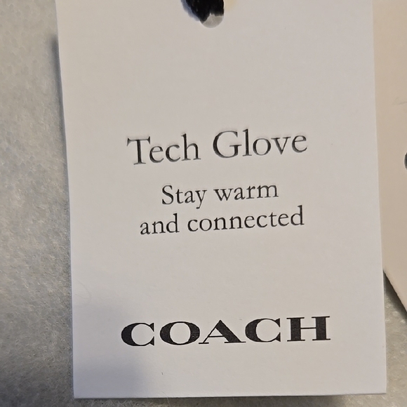 Coach Brown Leather Gloves - Picture 6 of 7